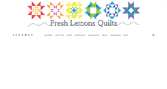 Desktop Screenshot of freshlemonsquilts.com